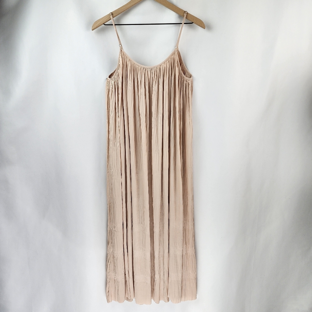 Current Air Anthropologie Women's Blush Sleeveless Midi Dress Size S - Picture 5 of 8